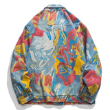 Galartsy Abstract Painting Oversized denim Jacket, view 2