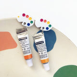 Galartsy Acrylic tube & Palette Earrings, view 3