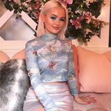 Galartsy Aesthetic Angels Mesh top, view 4