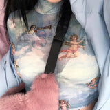 Galartsy Aesthetic Angels Mesh top, view 6