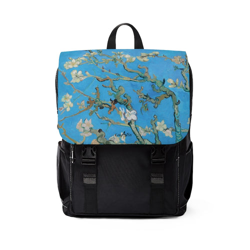 Galartsy Almond Blossom Casual Shoulder Backpack