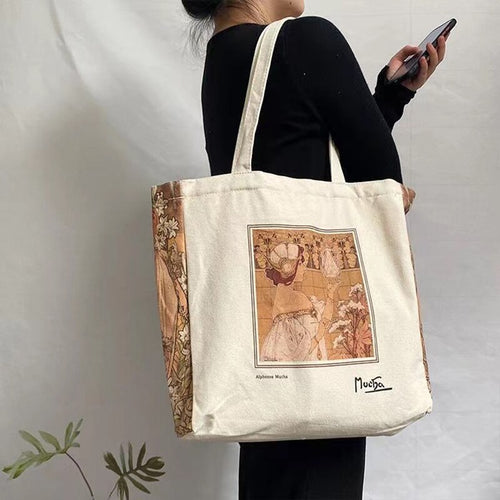 Galartsy Alphonse Mucha Canvas Tote Bags