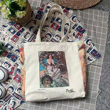 Galartsy Alphonse Mucha Canvas Tote Bags, view 3