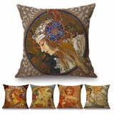 Galartsy Alphonse Mucha Illustrations pillow cases, view 2