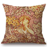 Galartsy Alphonse Mucha Illustrations pillow cases, view 3