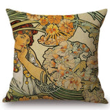 Galartsy Alphonse Mucha Illustrations pillow cases, view 6
