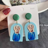 Galartsy Artsy Cartoon Earrings, view 3