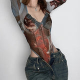 Galartsy Baroque Rapture Mesh Bodysuit, view 3