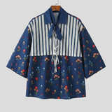 Galartsy Botanical Patchwork Short Sleeve Shirt, view 4