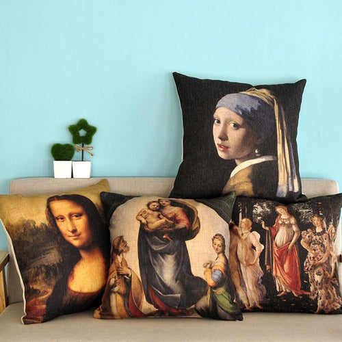 Galartsy Classical Famous Paintings Pillow Cases