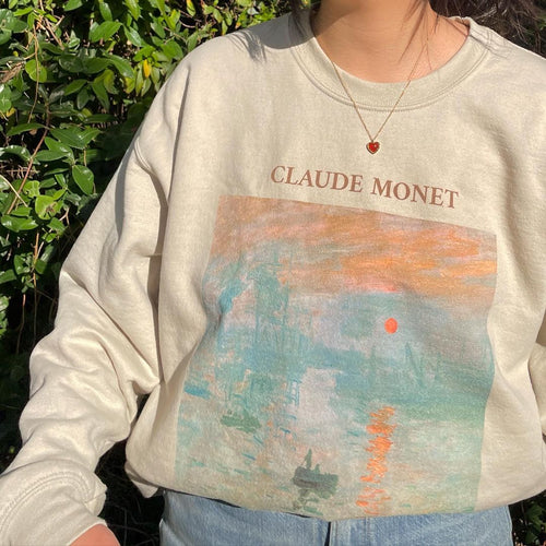 Galartsy Claude Monet Impression, Sunrise Sweatshirt