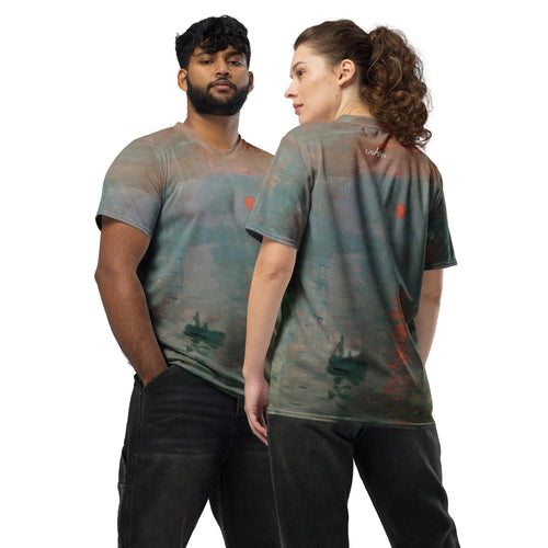 Galartsy Claude Monet Impression, Sunrise unisex sports jersey