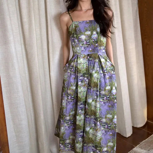 Galartsy Claude Monet Water Lilies Cami dress