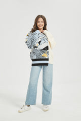 Galartsy Half Knitted Starry Night sweater, view 3