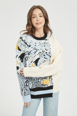 Galartsy Half Knitted Starry Night sweater, view 5
