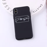 Galartsy Creation of adam minimalist iPhone case, view 2