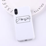 Galartsy Creation of adam minimalist iPhone case, view 4