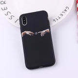 Galartsy Creation of adam minimalist iPhone case, view 5