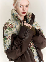 Galartsy Embroidered Jacquard Winter Jacket, view 3