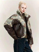 Galartsy Embroidered Jacquard Winter Jacket, view 4