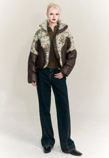 Galartsy Embroidered Jacquard Winter Jacket, view 5