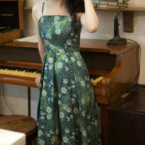 Galartsy Wild roses, Van Gogh strap Dress