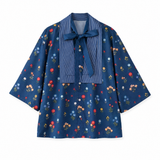 Galartsy Floral Patchwork Tie-Up Shirt, view 2