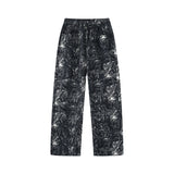 Galartsy Floral Print Straight-Leg Jeans, view 3