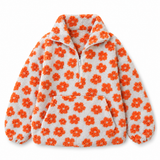 Galartsy Floral Sherpa Half-Zip Pullover, view 5