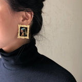 Galartsy Framed art Earrings, view 4