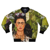 Galartsy Frida Self-Portrait with Thorn Necklace and Hummingbird Bomber jacket, view 2