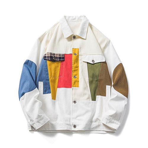 Galartsy Geometric Abstract Oversized Jacket