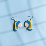 Galartsy Girl with a pearl vector earrings, view 3