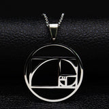 Galartsy golden ratio fibonacci inspired necklace, view 2