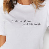 Galartsy Grab the Monet & let's Gogh T-shirt, view 2