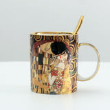 Galartsy Gustave Klimt Coffee Cup With Spoon, view 2