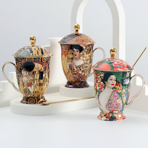 Galartsy Gustave Klimt Tea cup with lid