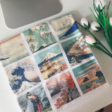 Galartsy Hokusai grid T-shirt, view 4