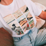 Galartsy Hokusai grid T-shirt, view 5