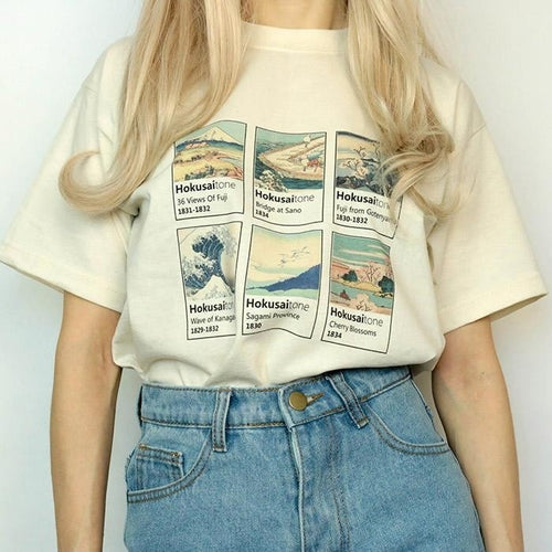 Galartsy Hokusai Paintings T-Shirt