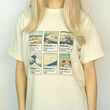 Galartsy Hokusai Paintings T-Shirt, view 2