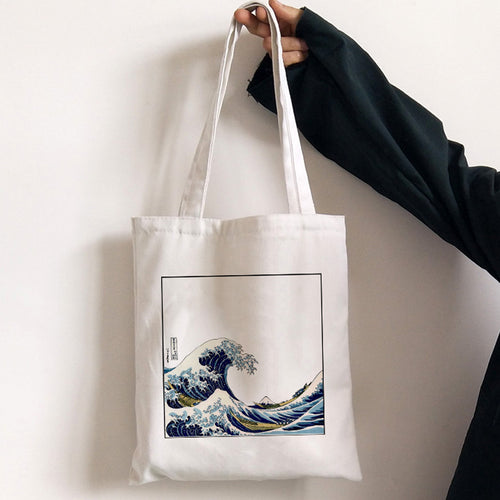 Galartsy Hokusai wave bag