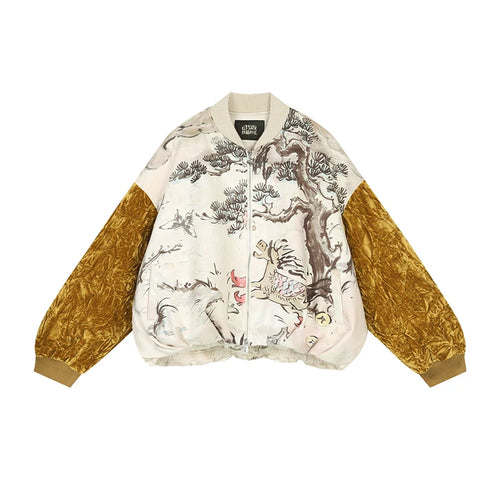 Galartsy Horse & Pine Velvet Jacket