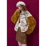 Galartsy Horse & Pine Velvet Jacket, view 3
