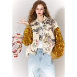 Galartsy Horse & Pine Velvet Jacket, view 4