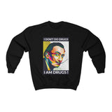 Galartsy I don't do drugs, I am drugs Dali Sweatshirt, view 2