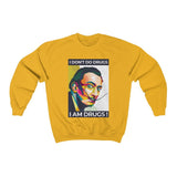 Galartsy I don't do drugs, I am drugs Dali Sweatshirt, view 5