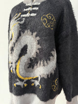Galartsy Imperial Dragon Inspired Knit Sweater, view 6