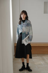 Galartsy Impresionnism inspired Gradient Vintage Shirt, view 4
