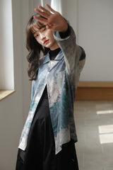 Galartsy Impresionnism inspired Gradient Vintage Shirt, view 6